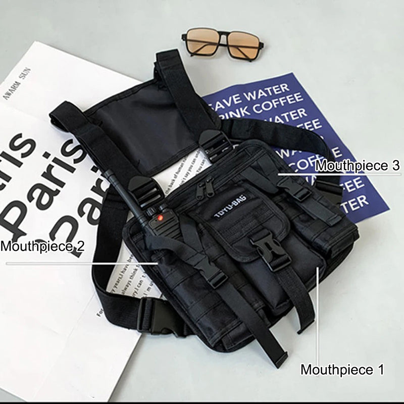 YH6025 Outdoor Tactical Vest Dual Shoulder Bag Oxford Cloth Chest Bag YH6025 Outdoor Tactical Vest Dual Shoulder Bag Oxford Cloth Chest Bag